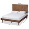 Baxton Studio Nicola Mid-Century Modern Transitional Ash Walnut Finished Wood King Size Platform Bed 180-11157-9816-Zoro - alternate 9